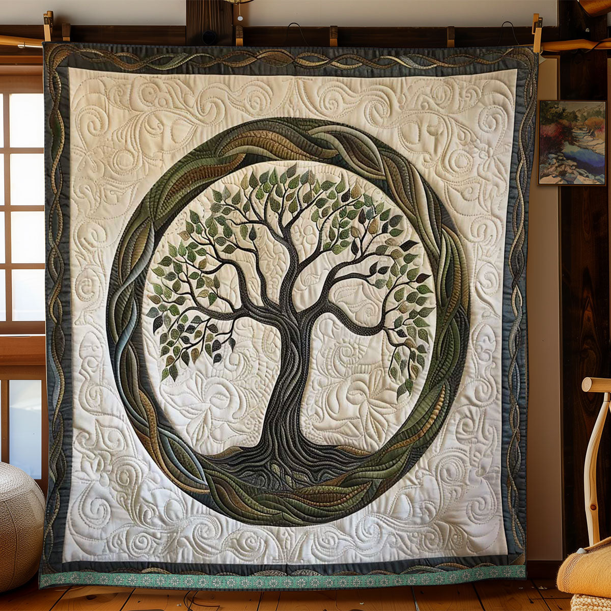 Tree Of Life Serenity WN1209051CL Quilt