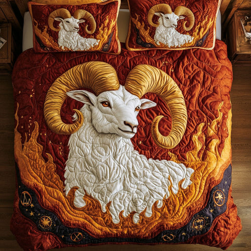 Flame White Goat CP1807001CL Duvet Cover Set