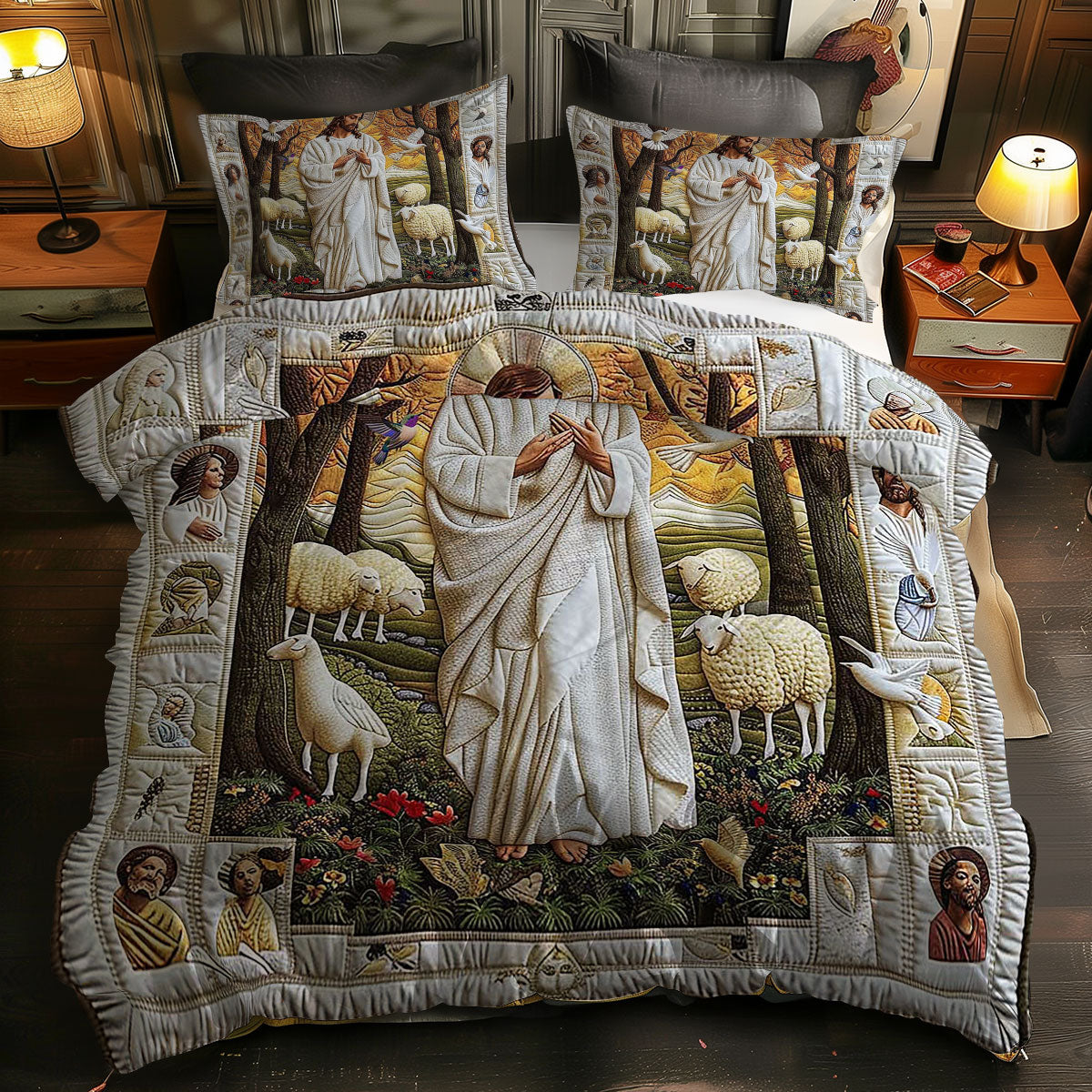 Jesus Shine On Us WN0310112CL Duvet Cover Set