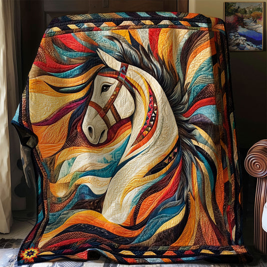 Horse Native American WJ2512013CL Quilt