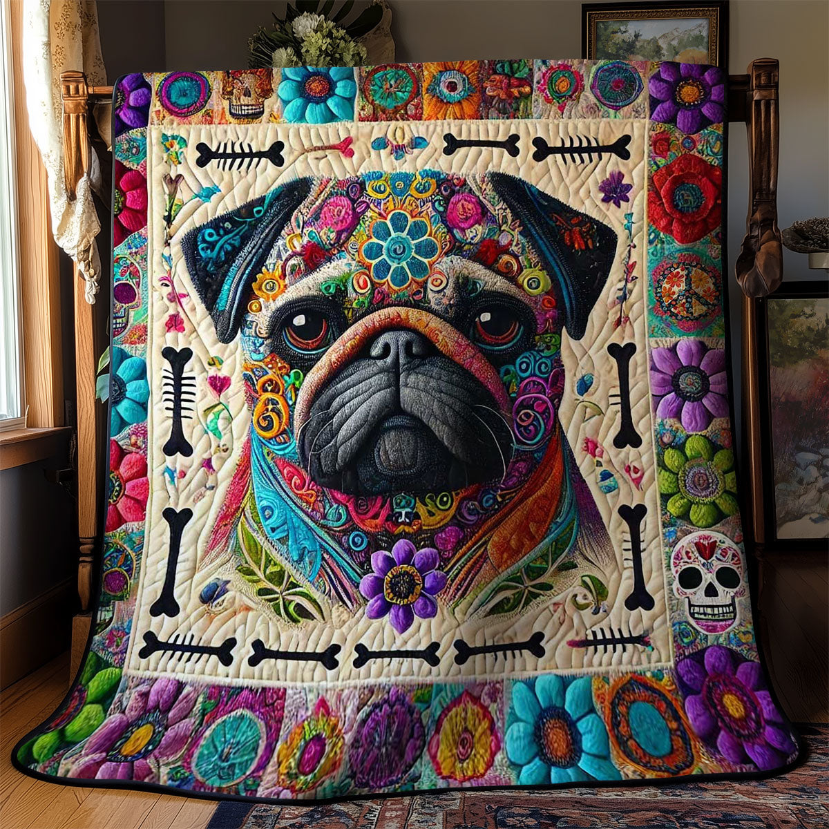 Pug Spirit WN2210001CL Quilt