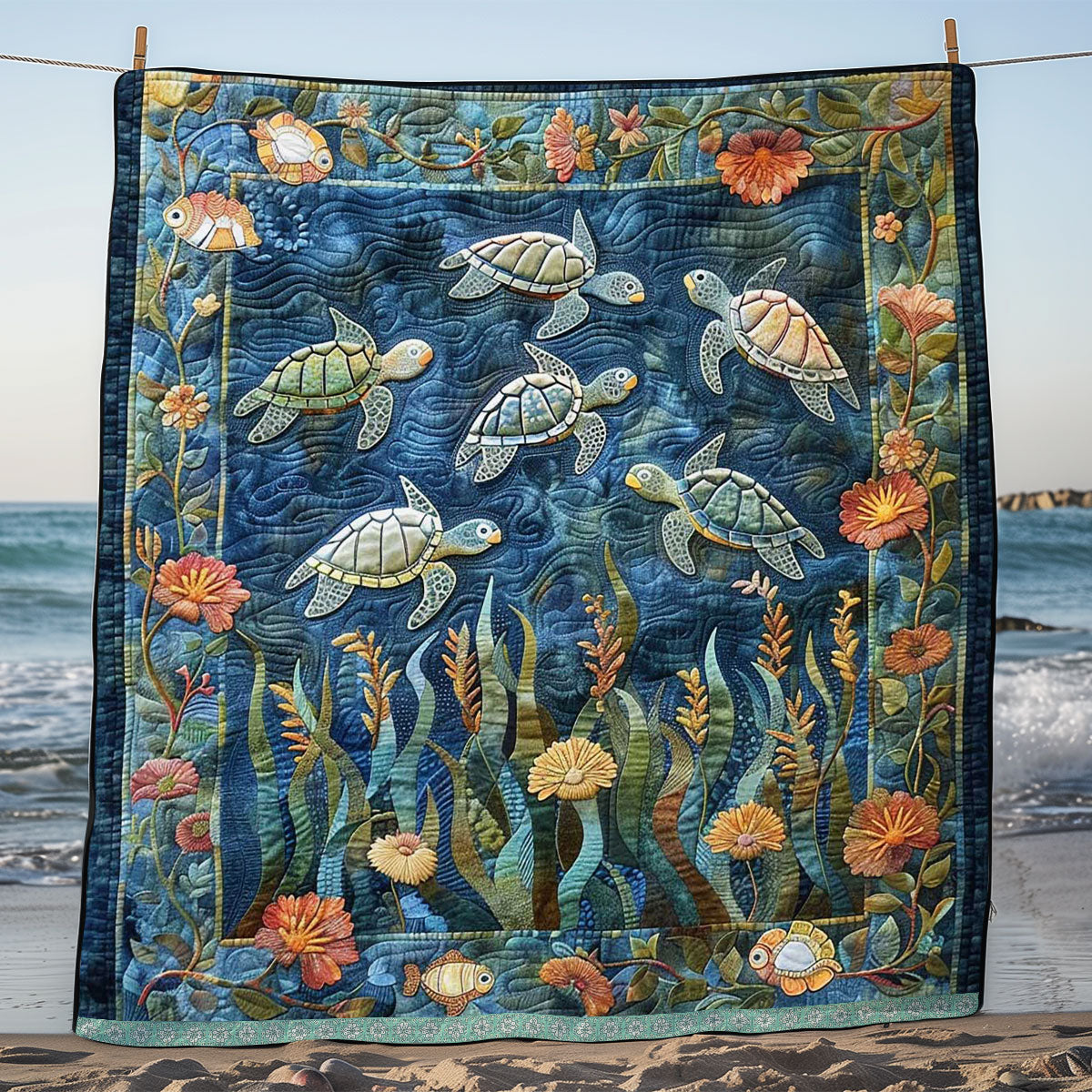 Sea Turtle WJ1209023CL Quilt