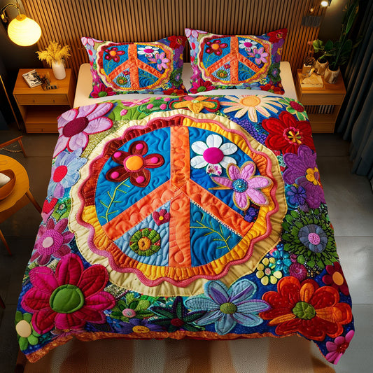 Trippy Hippie Sign WJ1909033CL Duvet Cover Set