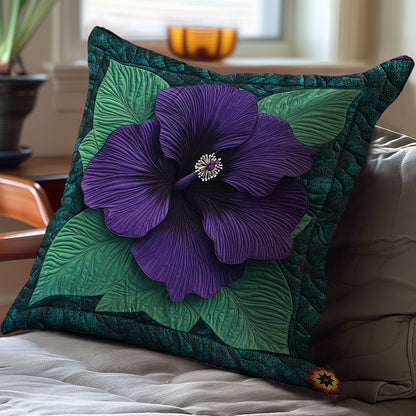 Purple Hibicus Flower Bloom WY0911049CL Quilt Pillow Case