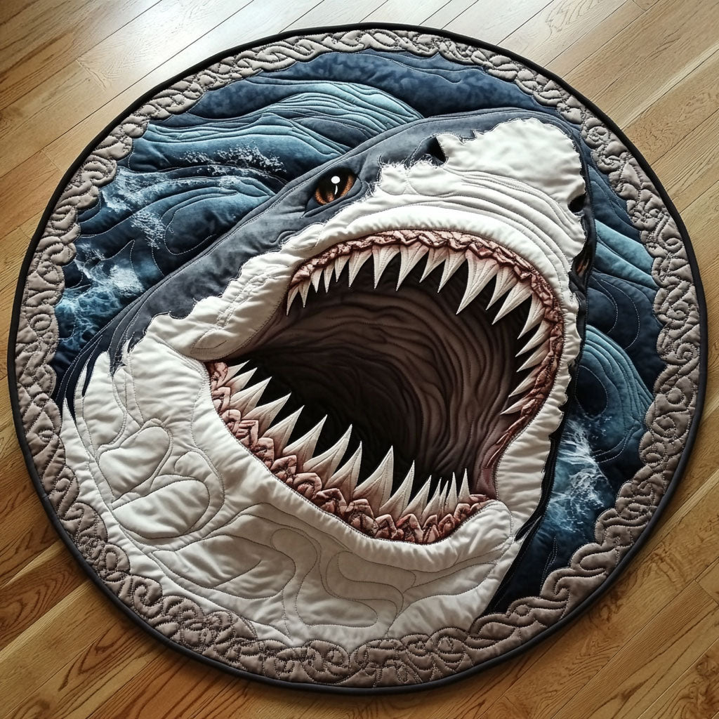 Creepy Jaw CP2104040CL Quilted Round Mat