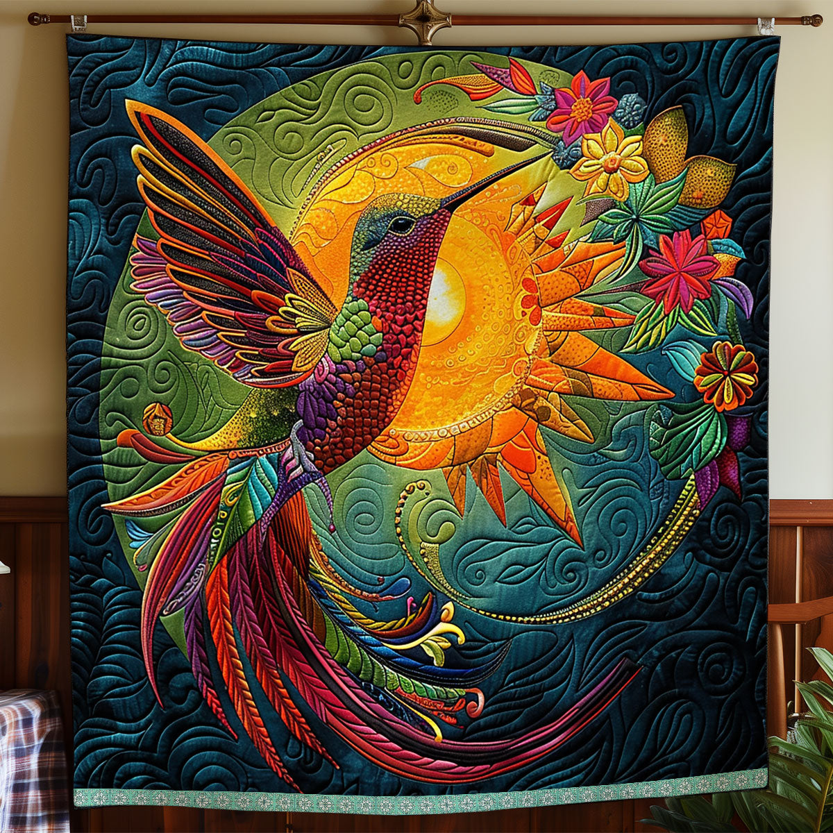 Bohemia Hummingbird WP0609006CL Quilt