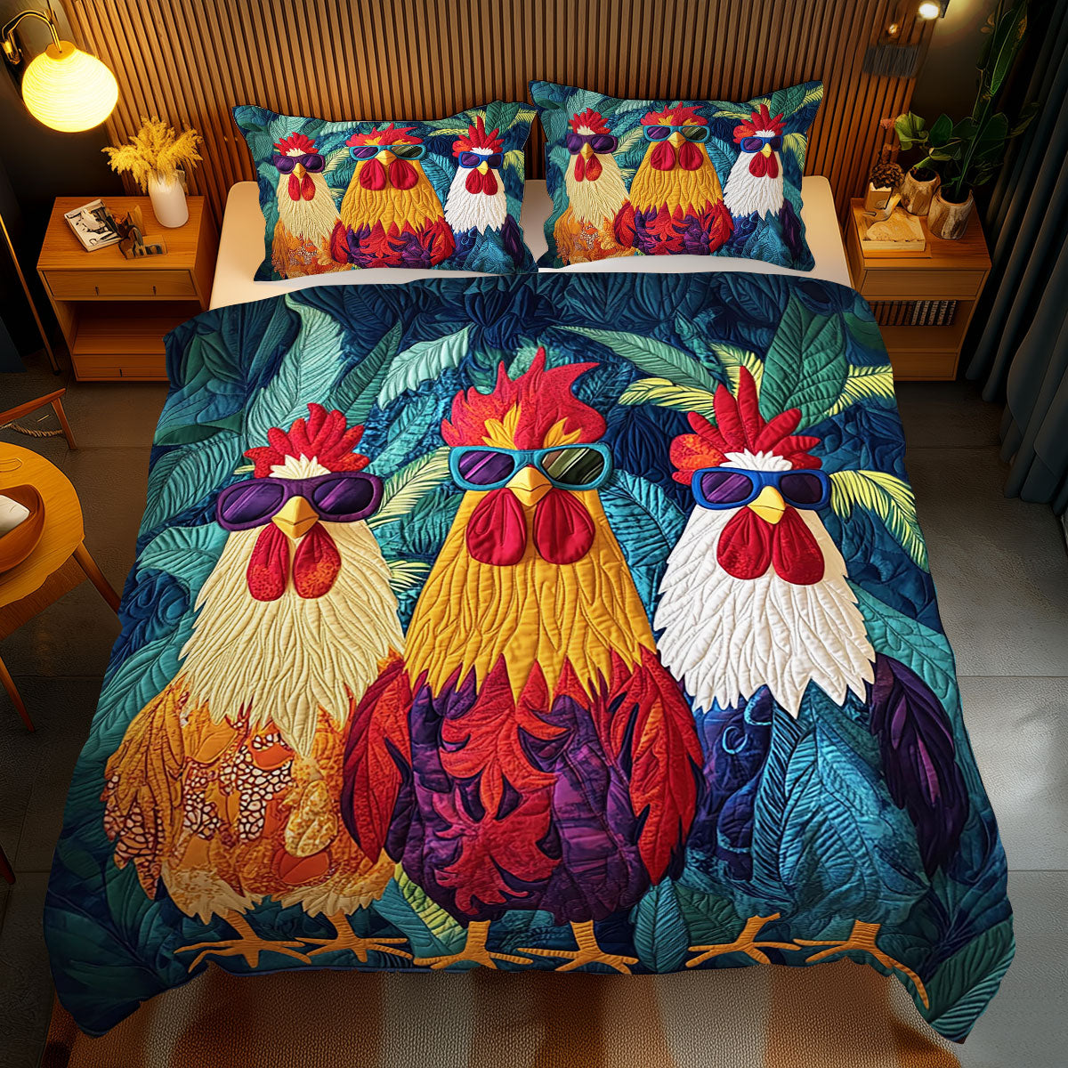 Adventurous Chicken WJ0811026CL Duvet Cover Set