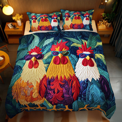 Adventurous Chicken WJ0811026CL Duvet Cover Set