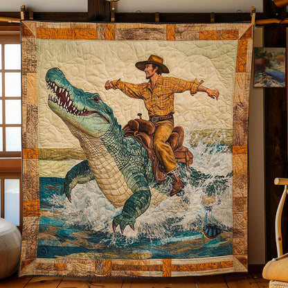 Wild Cowboy Crocodile WN0411070CL Quilt