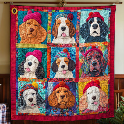 Sleeping Cocker Spaniel WY2211004CL Quilt