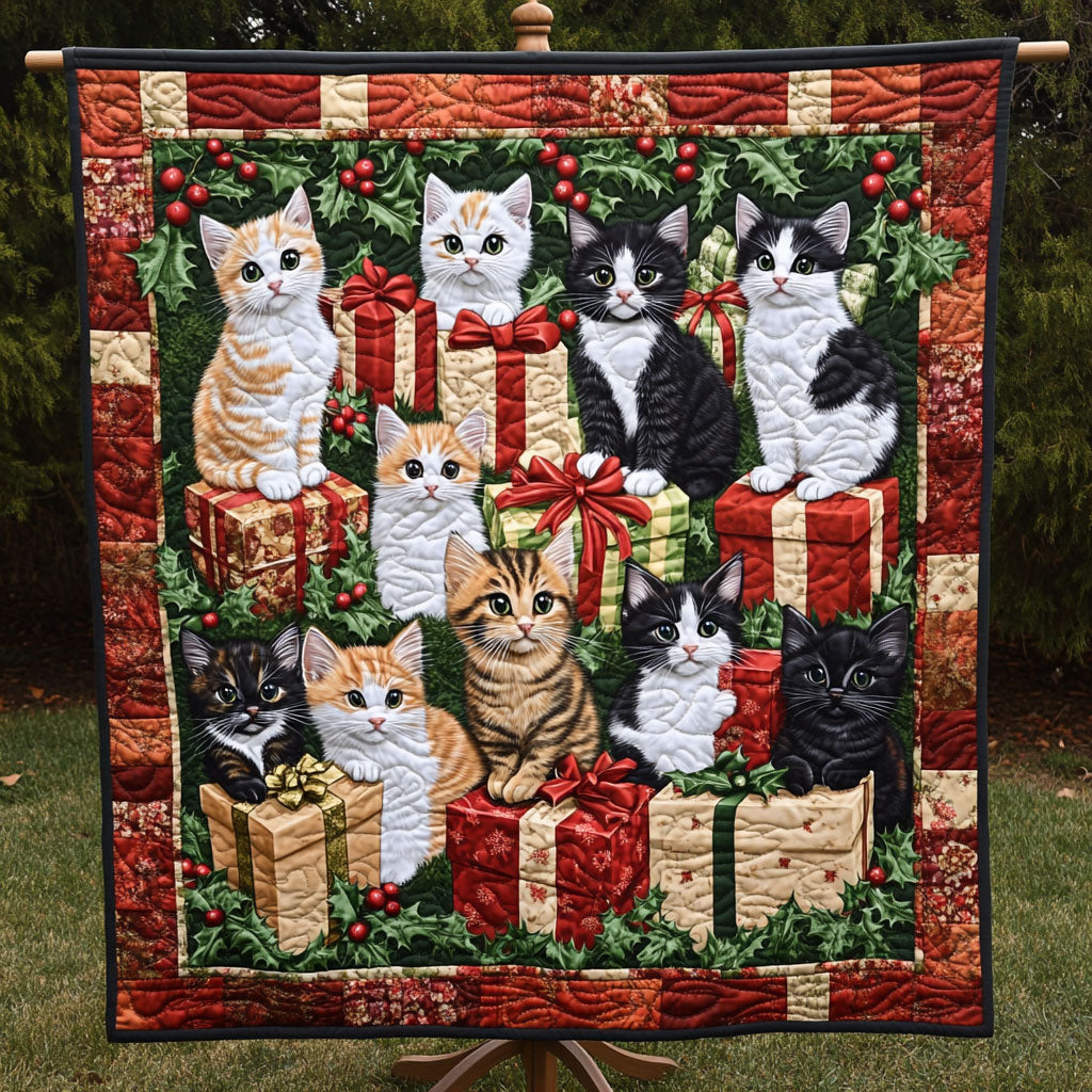 Cat Christmas WT1010001CL Quilt