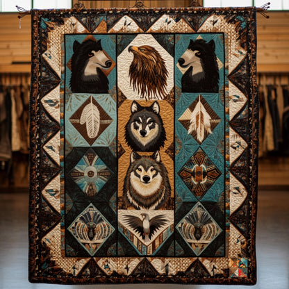 Tribal Wild Animal WU0912018CL Quilt