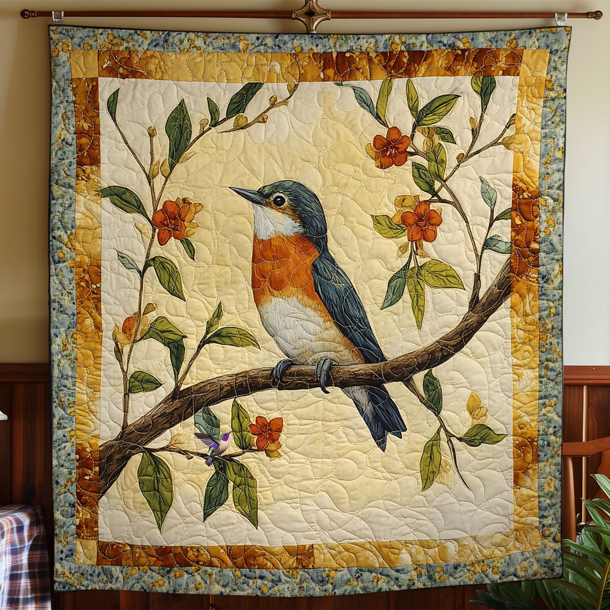 Autumn Of Hummingbird WY2110022CL Quilt
