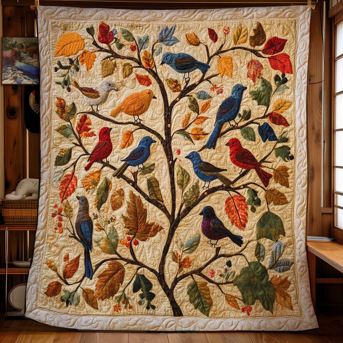 Birds WY1502010CL Quilt