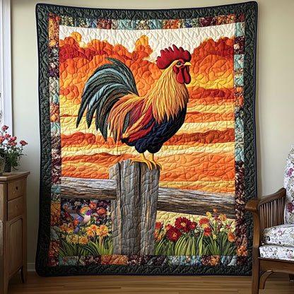 Chicken Sunrise WX0211002CL Quilt