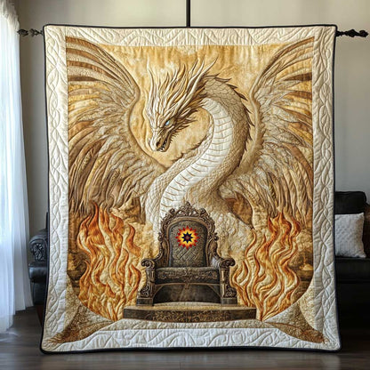 Golden Throne Dragon WP0512007CL Quilt
