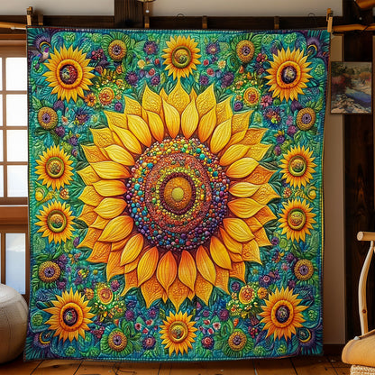 Sunflower Garden WY0911024CL Quilt