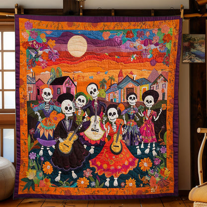 Day Of The Dead Floral Fiesta WN2610085CL Quilt