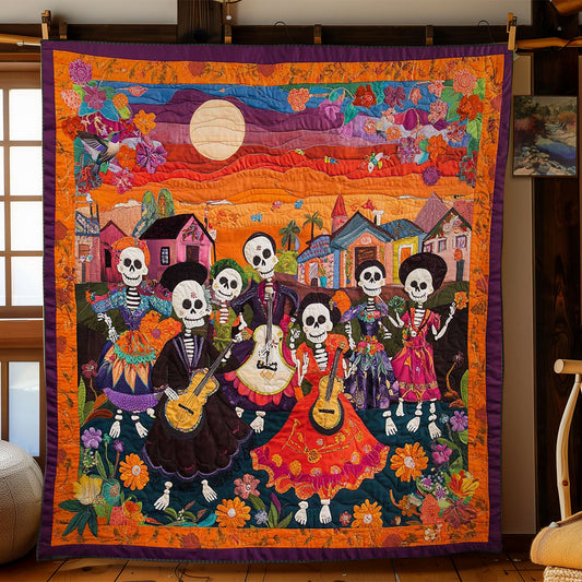 Day Of The Dead Floral Fiesta WN2610085CL Quilt