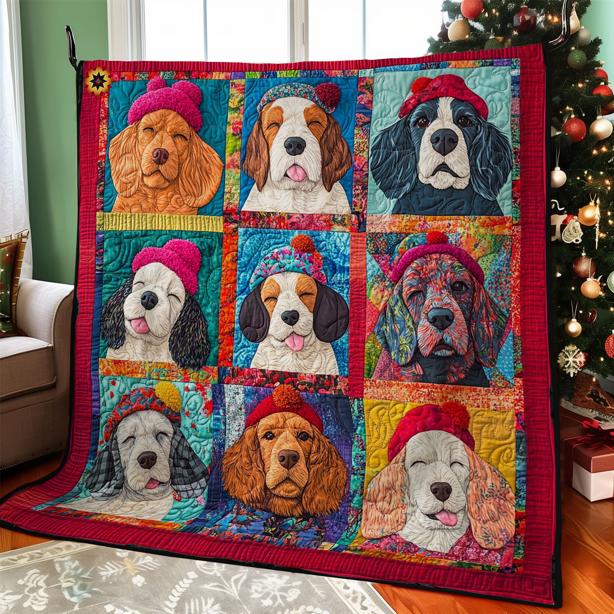 Sleeping Cocker Spaniel WY2211004CL Quilt