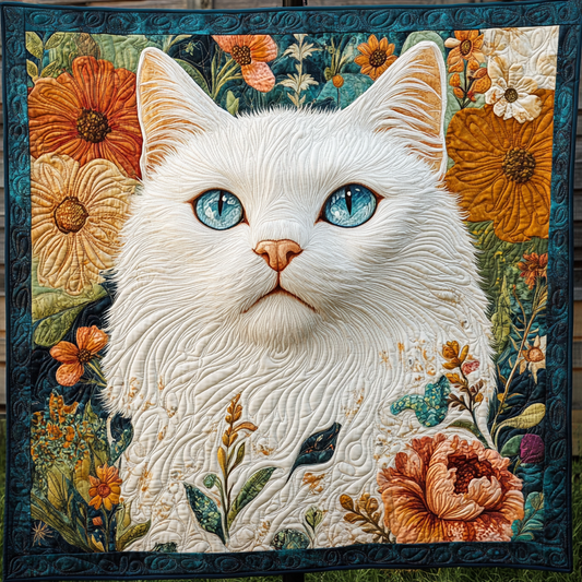 Majestic White Cat WG1601009CL Quilt