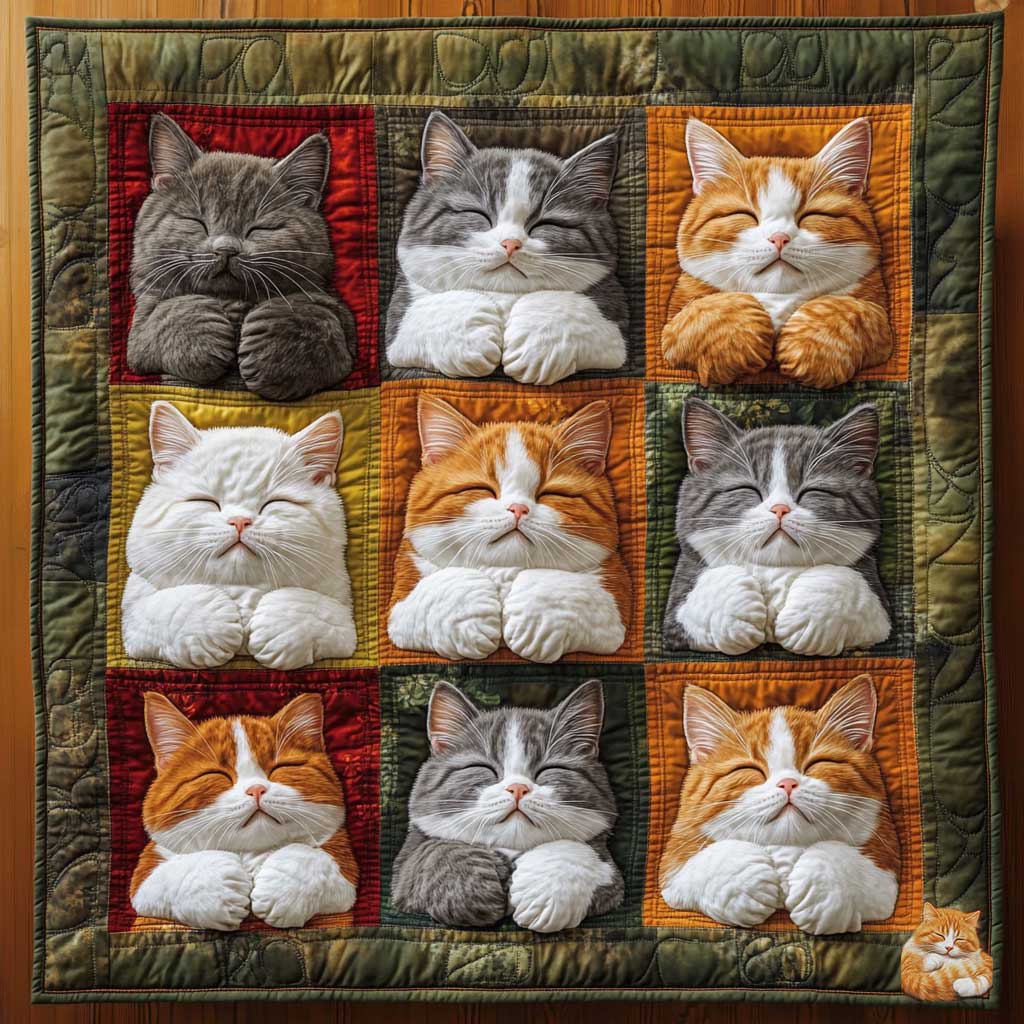 Cozy Cat Corners WN2910020CL Quilt