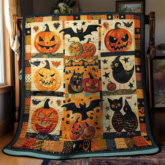 Pumpkin And Bat Fun WN1309068CL Quilt