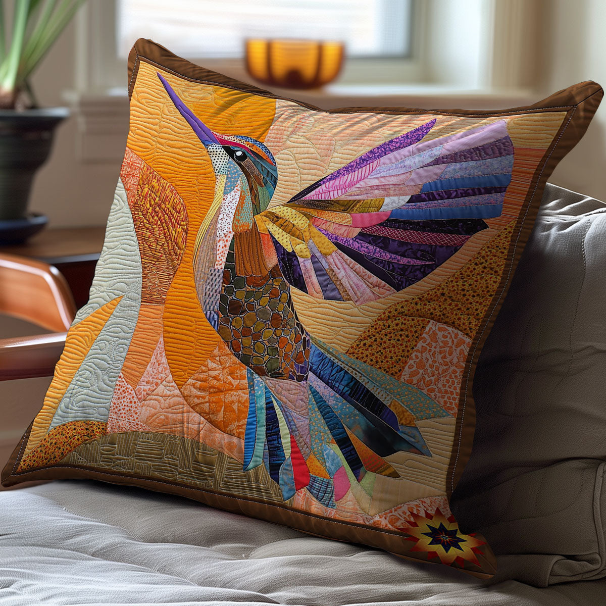 Pathwork Hummingbird WY1412012CL Quilt Pillow Case