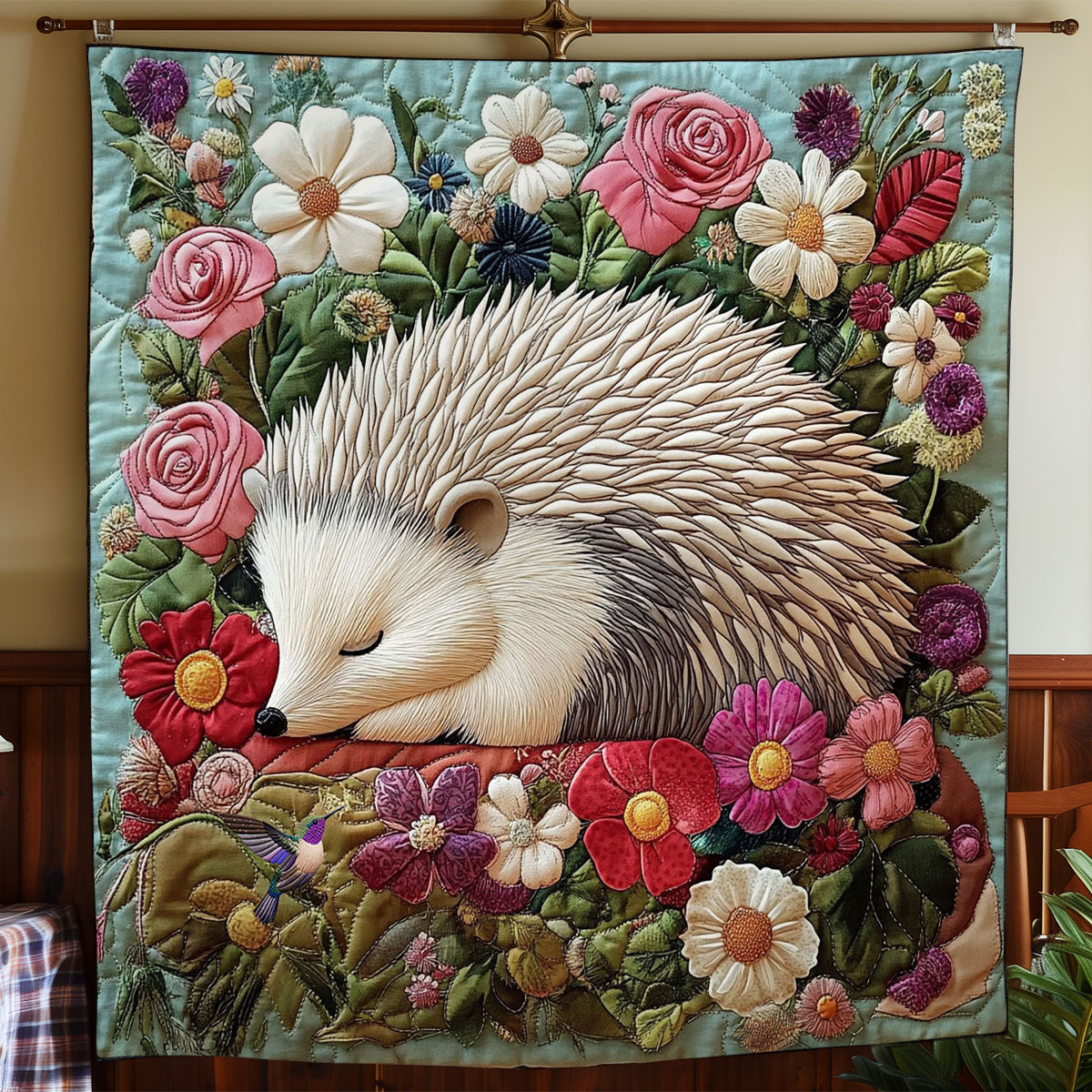 Sleeping Hedgehog WY0512002CL Quilt
