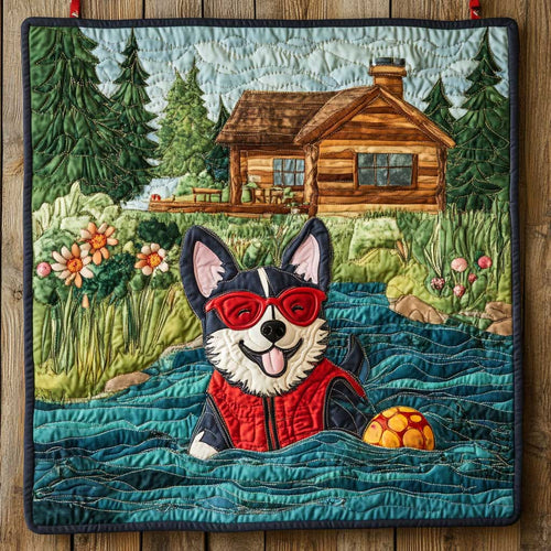 Husky Summer Vacation WP1709034CL Quilt