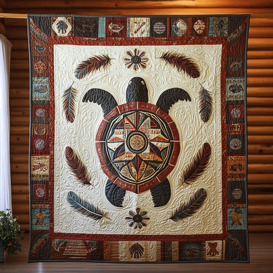 Tribal Turtle CW0907037CL Quilt
