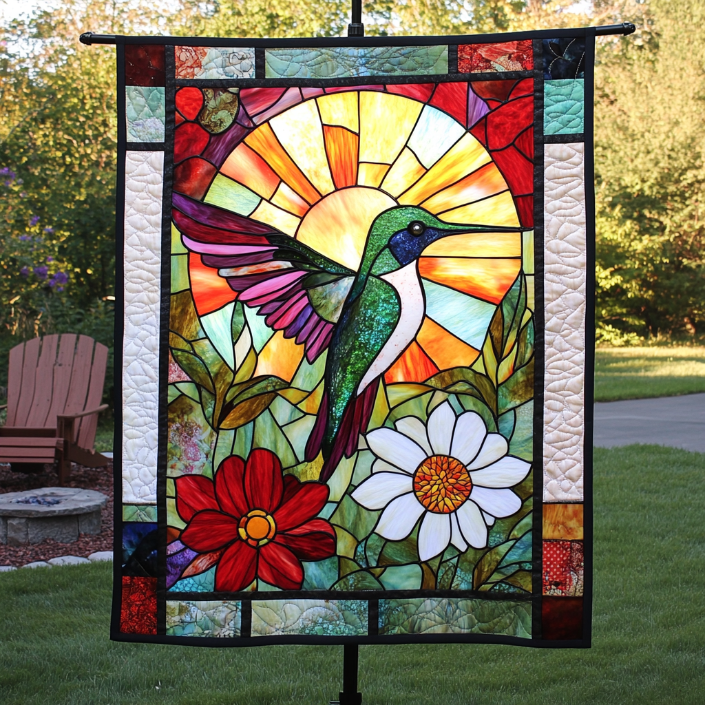 Colorful Hummingbird WN2009064CL Quilt