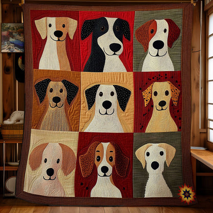 Dog Abstract WY2911033CL Quilt