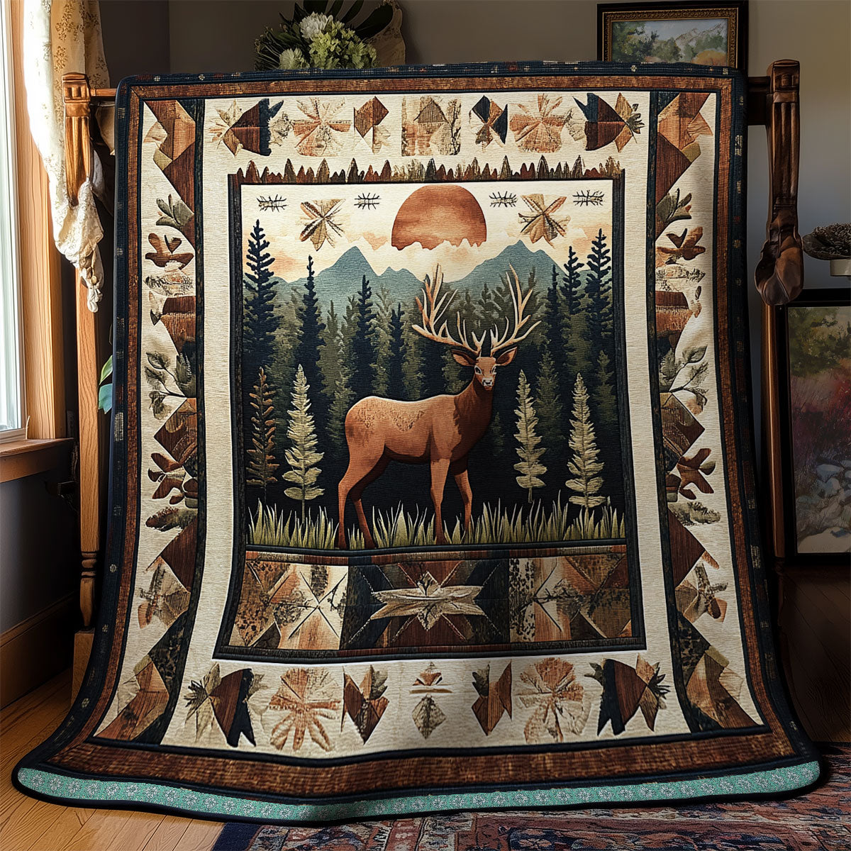 Deer Native WX1312014CL Quilt