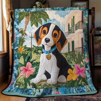 Adorable Beagle WX1312001CL Quilt