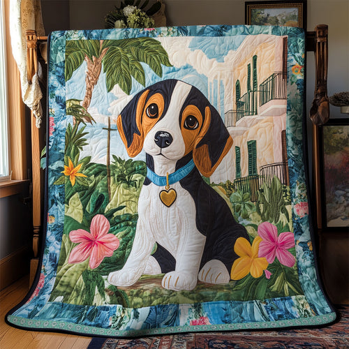 Adorable Beagle WX1312001CL Quilt