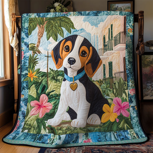 Adorable Beagle WX1312001CL Quilt
