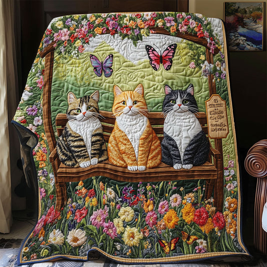 Garden Bench Waiting CP1107045CL Quilt