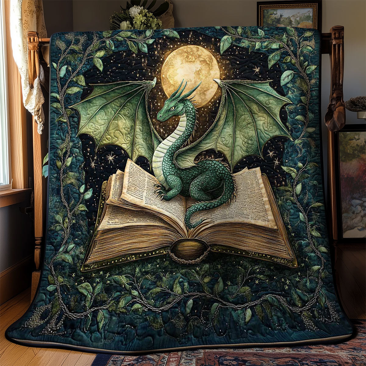 Dragon Keeper's Library WN0601075CL Quilt