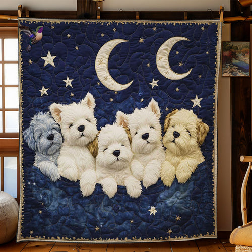 Westie Nighttime Snuggles WN0811065CL Quilt