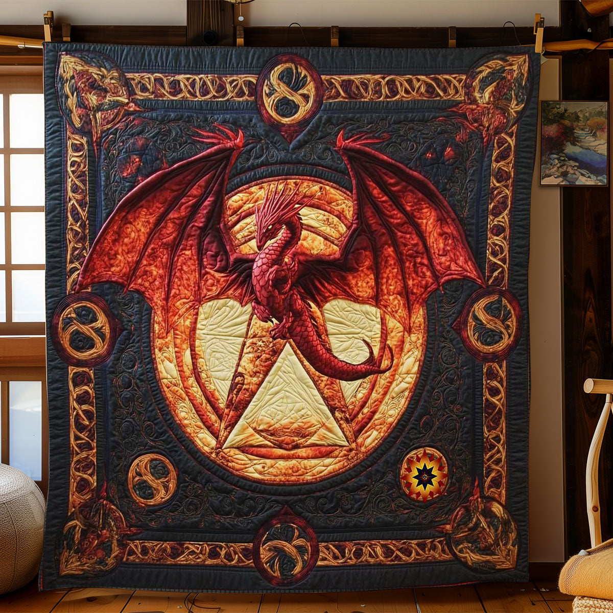 Eternal Dragon Symbol WN1912056CL Quilt