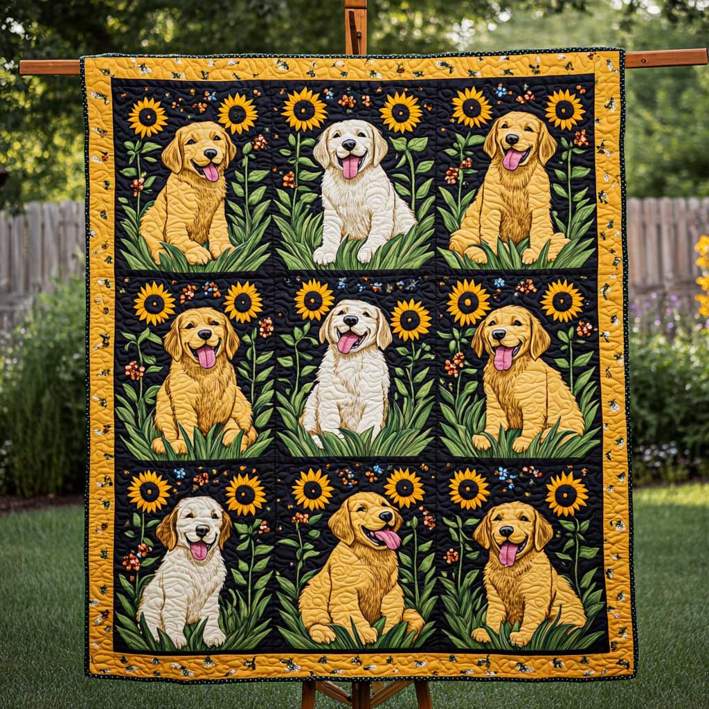 Golden Retriever Sun Kissed WN2709144CL Quilt