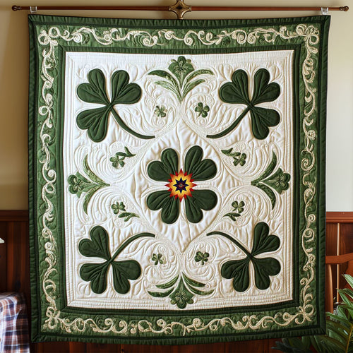 St Patrick Shamrock WP1112004CL Quilt