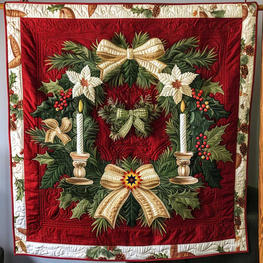 Christmas Wreath Candle WP3010024CL Quilt