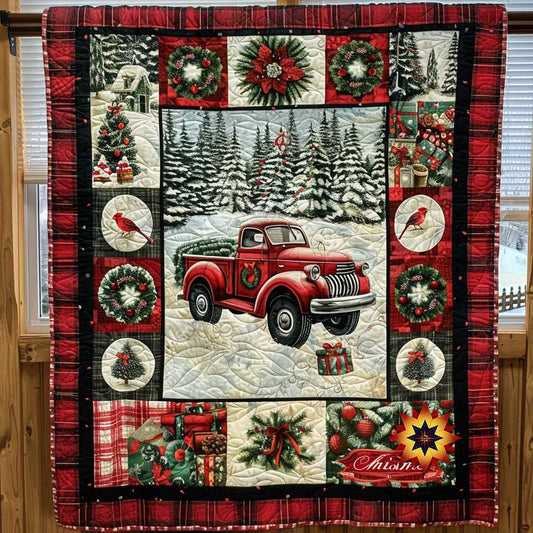 Christmas Cheer Red Truck WN1410038CL Quilt