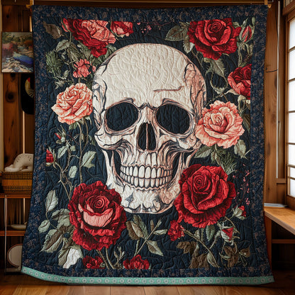 Skull Flower WX2011043CL Quilt