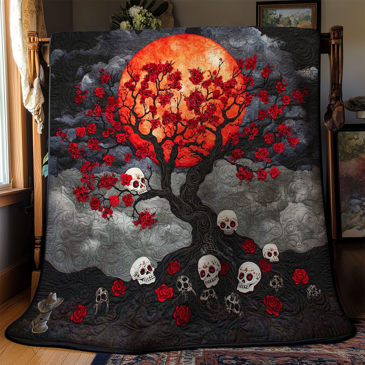 Midnight Skull WN2810071CL Quilt