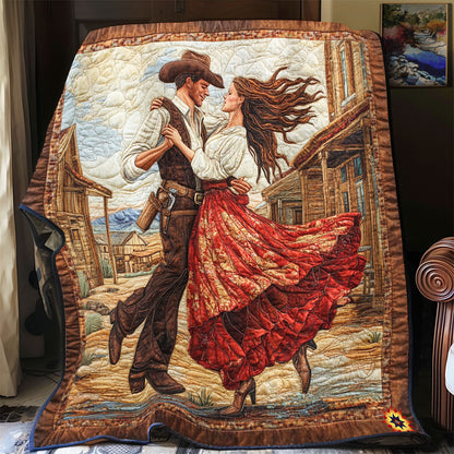 Cowboy Couple WY1912035CL Quilt