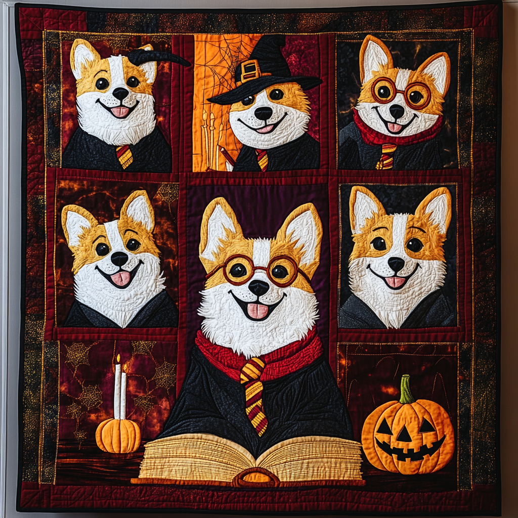 Corgi’s Sorcery Guide WN2409014CL Quilt