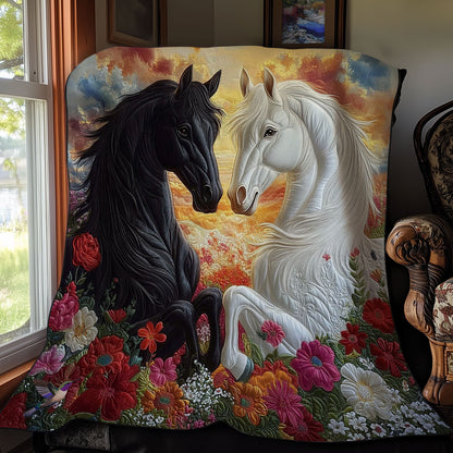 Couple Horse WY0912017CL Quilt